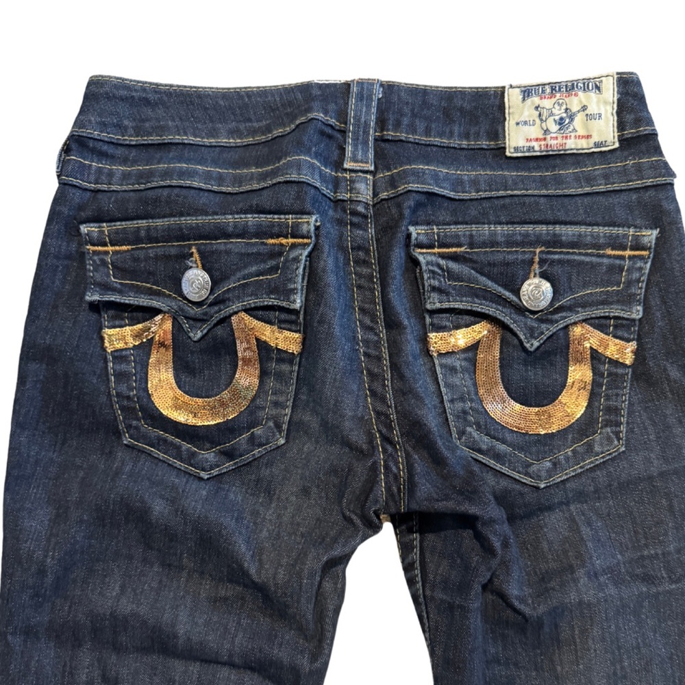Vintage Y2K True Religion Low Rise Straight Cut Women’s Jeans Size 27